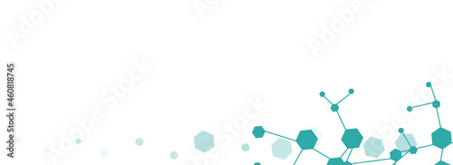 Medicine Hexagon Vector Panoramic White