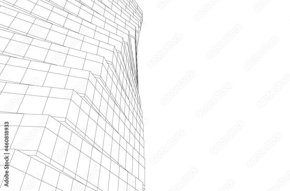 vector illustration of abstract architecture 3d vector illustration of abstract architecture 3d