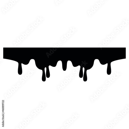 Drips icon vector set. Liquid Dripping illustration sign collection. Melting symbol or logo.