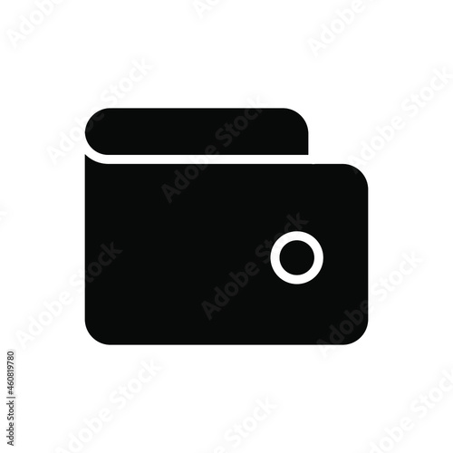 Wallet icons vector. Purse with money illustration sign. Coins symbol. online payment logo.