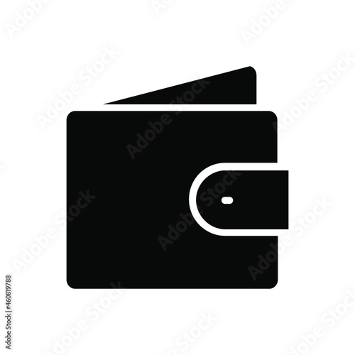 Wallet icons vector. Purse with money illustration sign. Coins symbol. online payment logo.