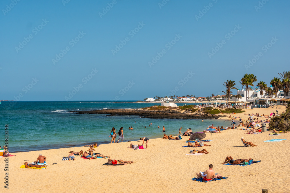 Corralejo beach, Fuerteventura, Canary Islands. Spain