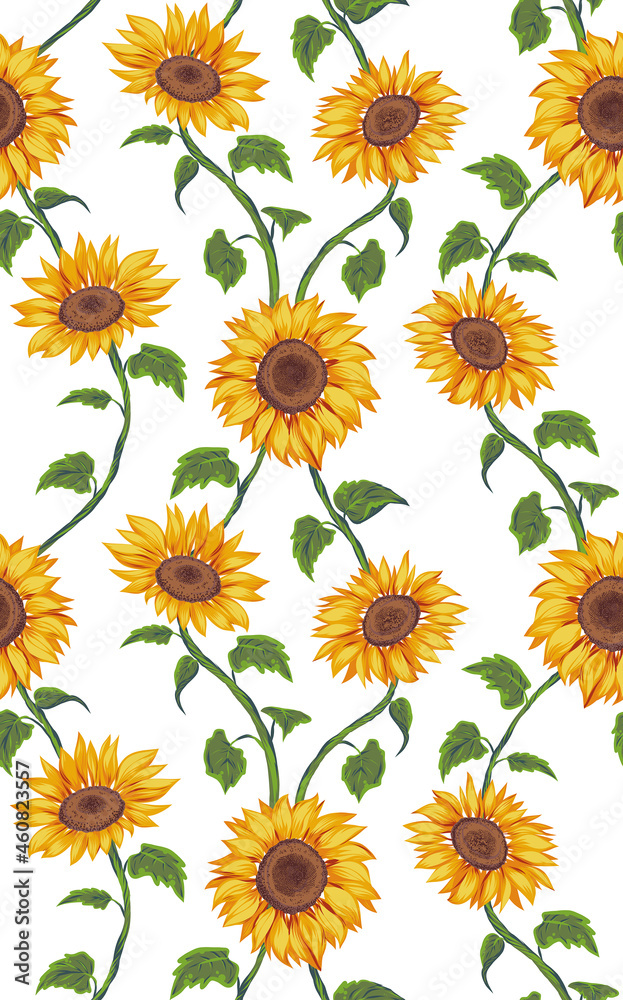 sunflowers pattern white sunflowers pattern white