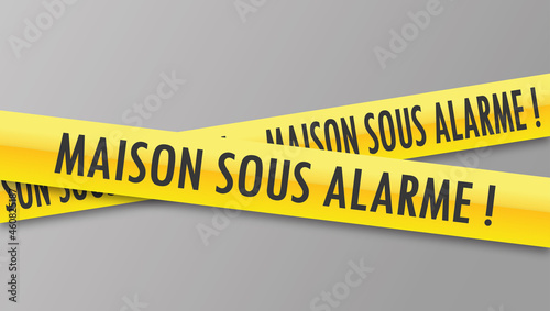 Logo maison sous alarme.