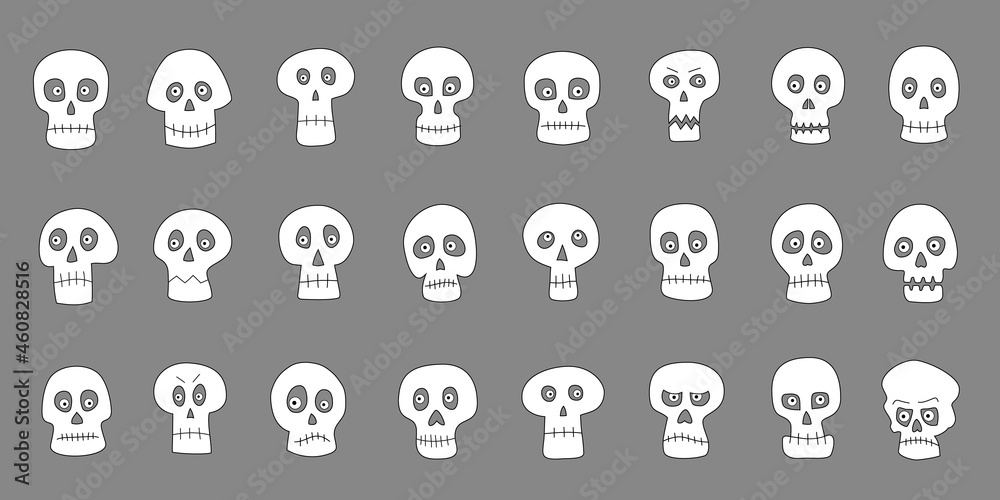 skulls cartoon cute skulls cartoon cute