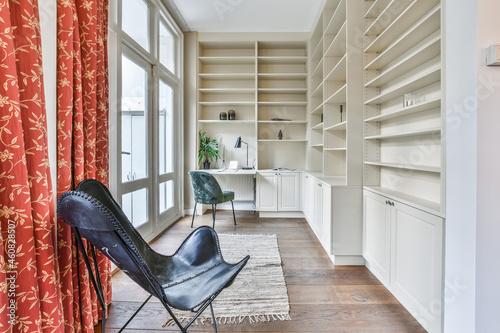 Interior of cozy loggia in apartment