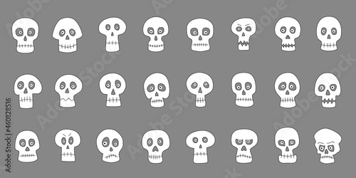skulls cartoon cute