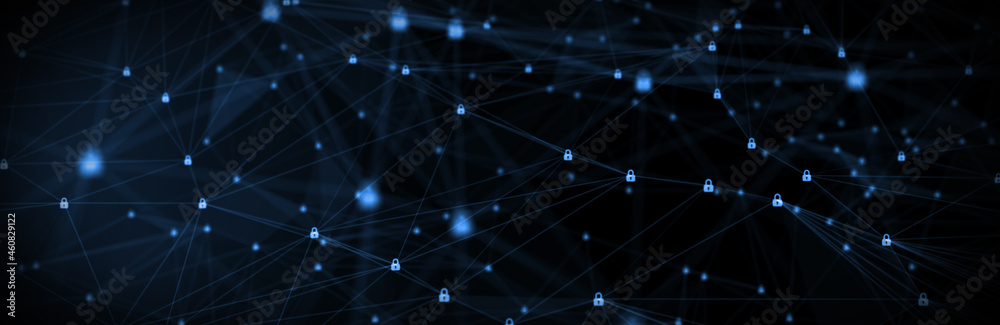 Abstract futuristic - technology with polygonal shapes on dark blue background. Design digital technology concept. 3d illustration. Abstract futuristic - technology with polygonal shapes on dark blue background. Design digital technology concept. 3d illustration.