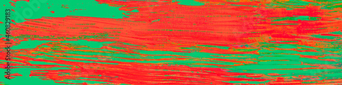 Abstract Red and Green Vibrant Gradient. Wet