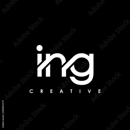 ING Letter Initial Logo Design Template Vector Illustration photo