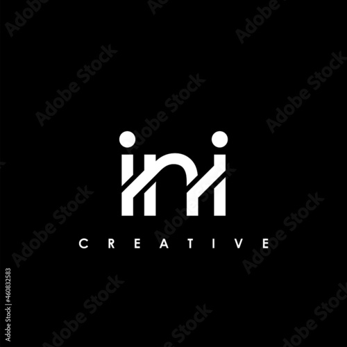 INI Letter Initial Logo Design Template Vector Illustration photo