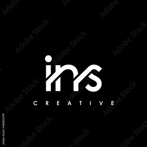 INS Letter Initial Logo Design Template Vector Illustration photo