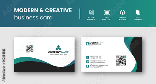 Creative Modern Business Card Template With Clean Design