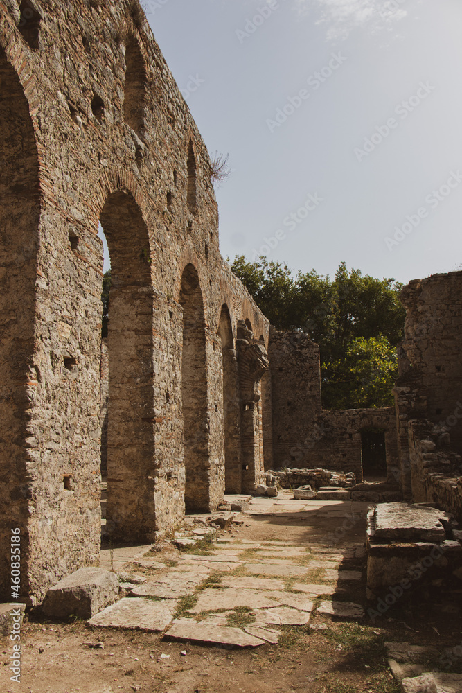 Butrint National Park, Albania. Archaeological open-air museum. Ancient city. 