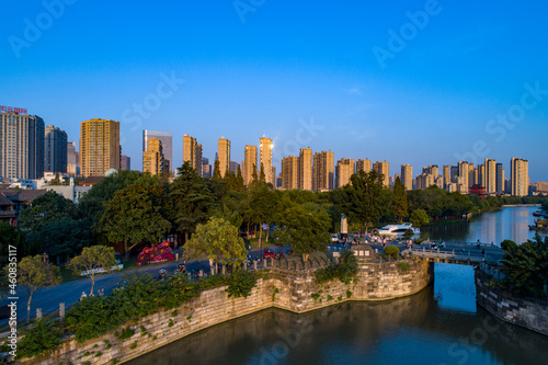 A view of qingjiang Gate of the Beijing-Hangzhou Grand Canal in Huaian city, East China's Jiangsu Province, Oct. 4, 2021. © Jinghua