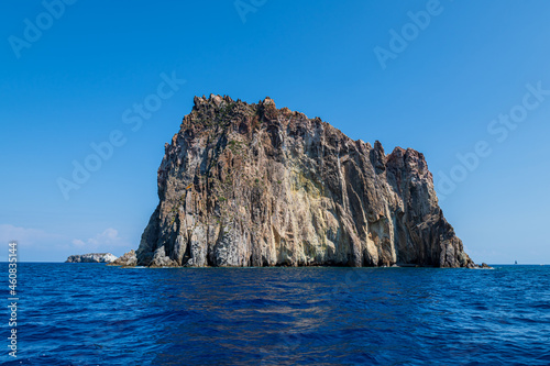 Panarea island (Aeolian archipelago), Lipari, Messina, Sicily, Italy: view of Dattilo's rock.