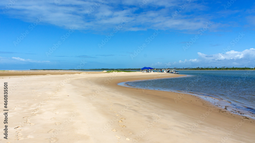 Ilha dos Namorados. Beautiful tourist desert island in Aracaju, Sergipe, Brazil Ilha dos Namorados. Beautiful tourist desert island in Aracaju, Sergipe, Brazil