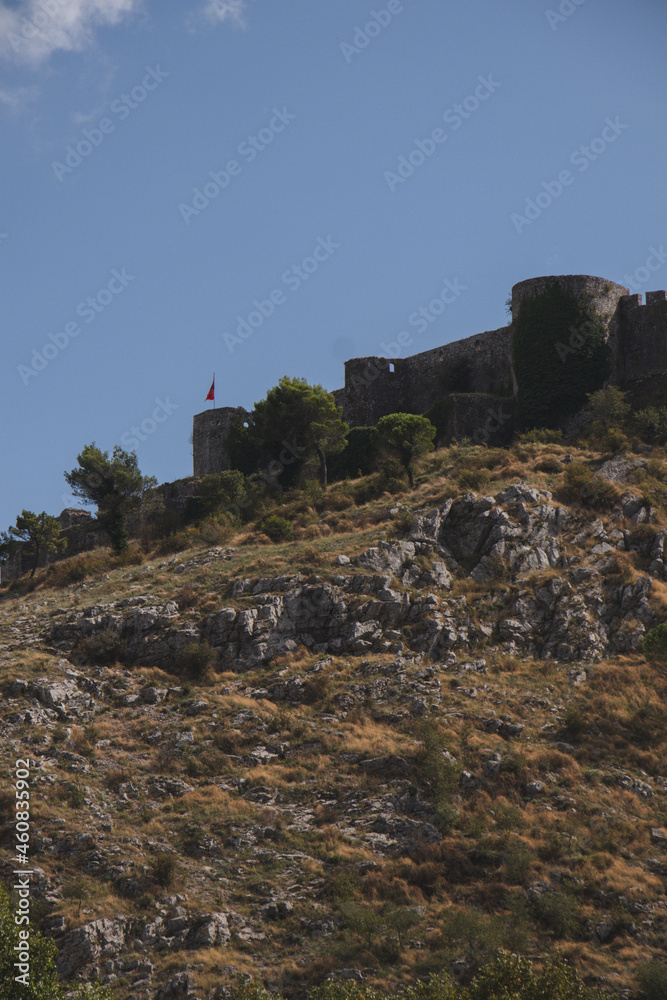 Shkoder, Albania. Natural landscape. View of the Rozafa fortress