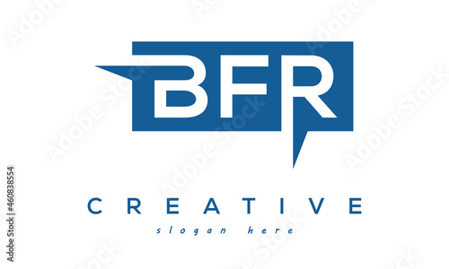 BFR creative three letters logo photo