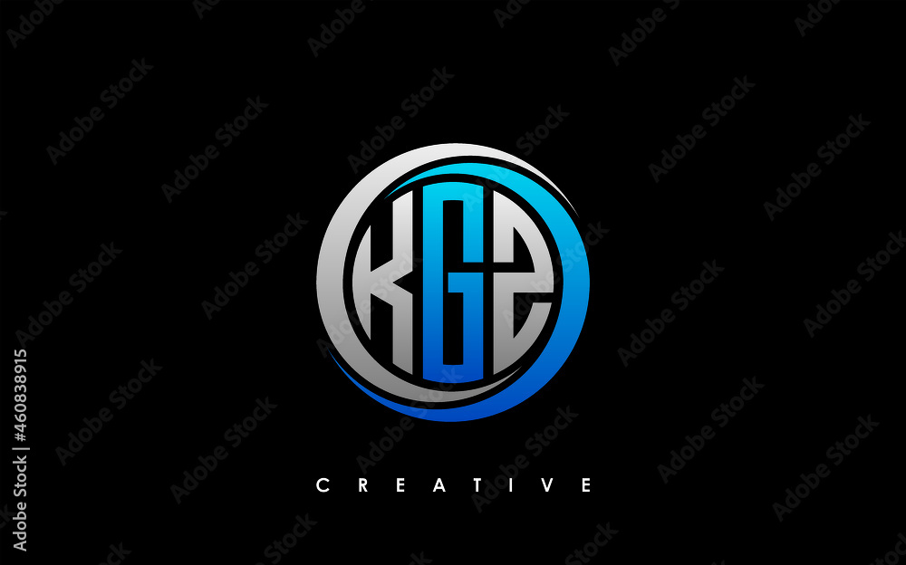 KGZ Letter Initial Logo Design Template Vector Illustration KGZ Letter Initial Logo Design Template Vector Illustration