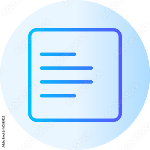 align left gradient icon