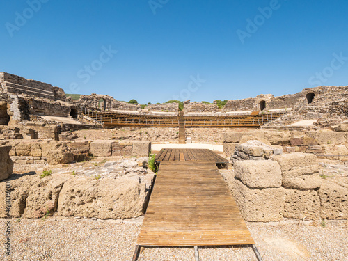 Ruins of the ancient Roman city Baelo Claudia en Bolonia, Tarifa, Andalusia, Spain