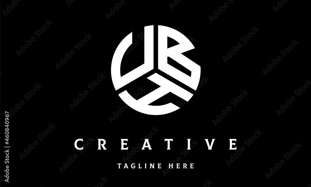 UBH circle three letter logo UBH circle three letter logo
