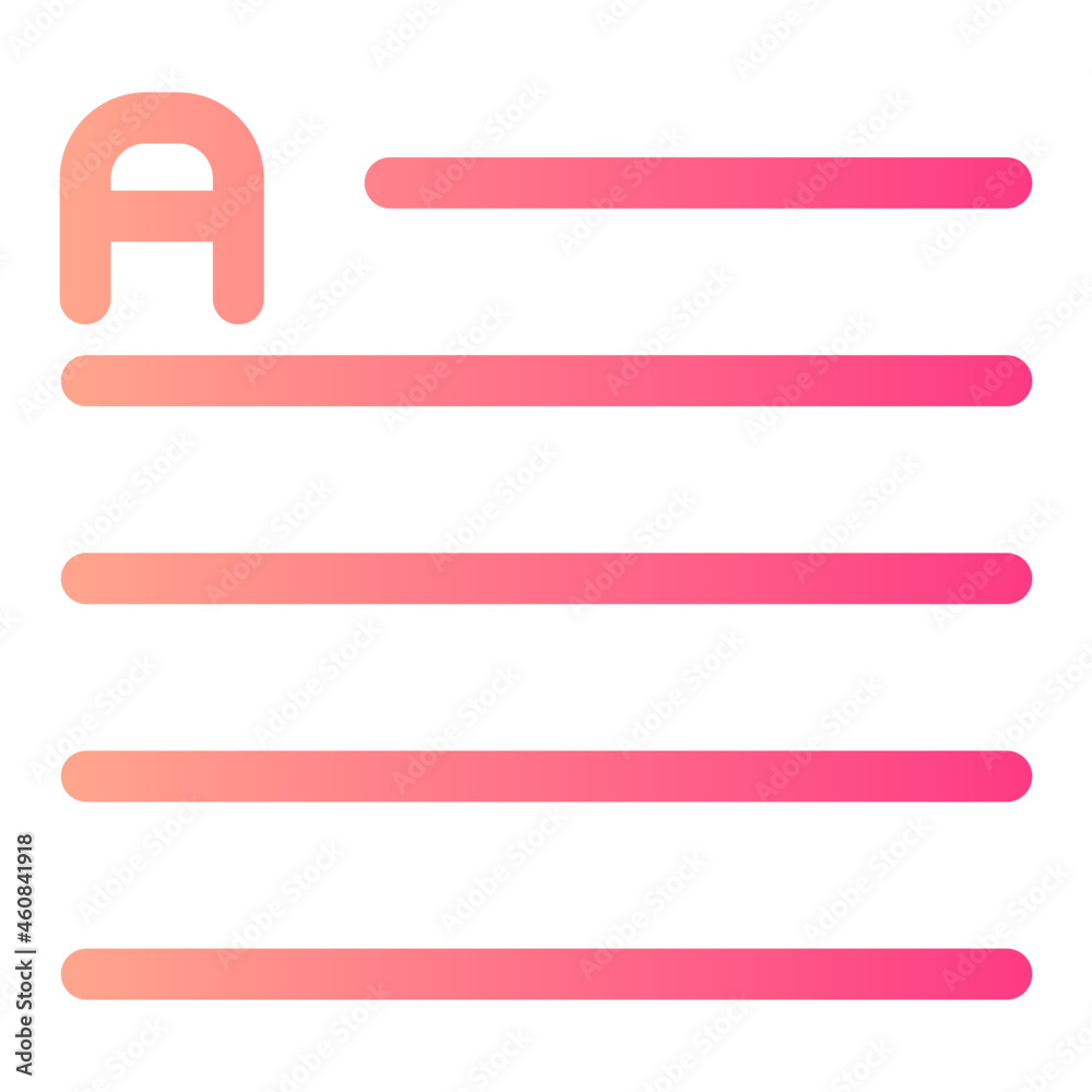 font alignment gradient icon font alignment gradient icon