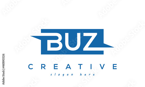 BUZ creative three letters logo