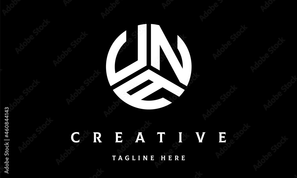 UNA circle three letter logo