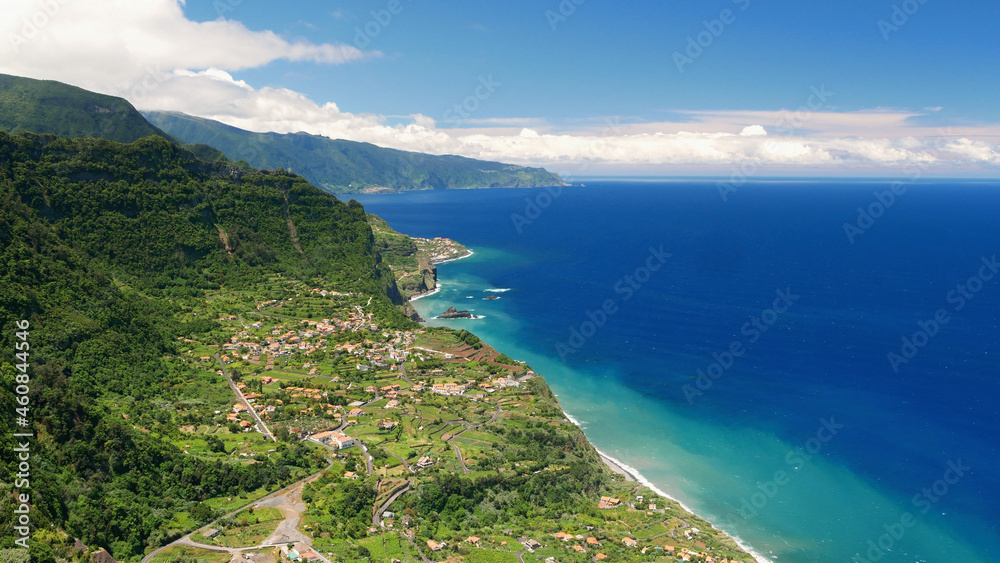 Côte d'Azur and wild coast of Madeira island, Portugal