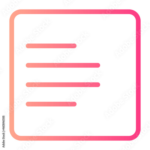 align left gradient icon