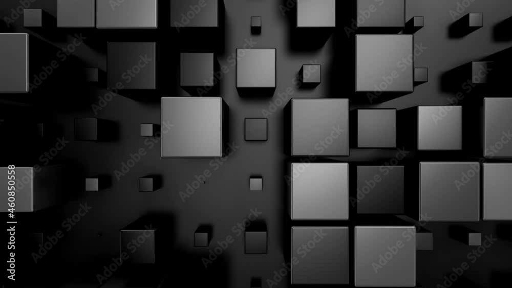 Background of Animated Cubes. Abstract motion, loop, two color, 3d rendering, 4k resolution
Background of Animated Cubes. Abstract motion, loop, two color, 3d rendering, 4k resolution