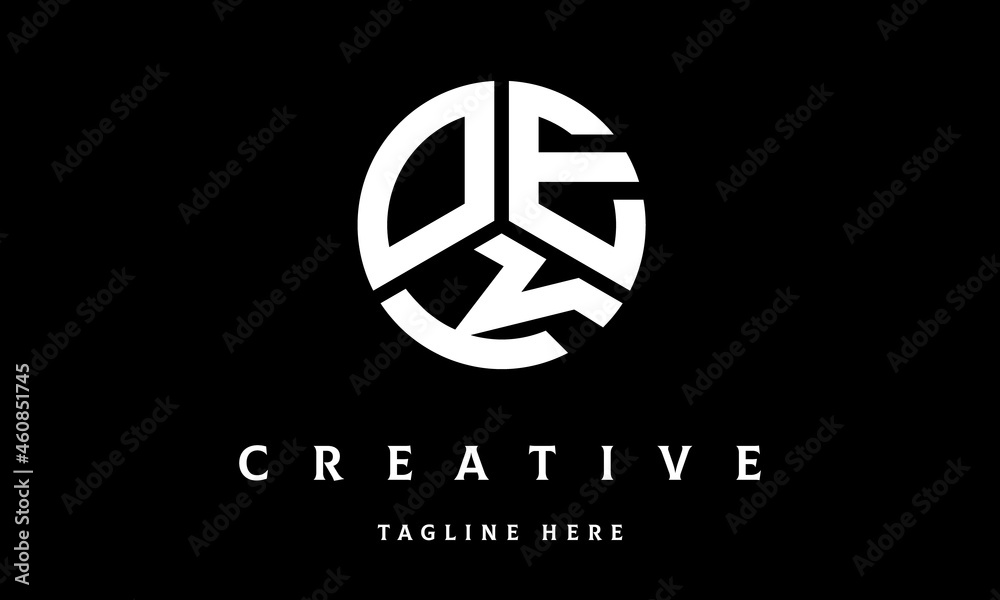 OEK circle three letter logo OEK circle three letter logo