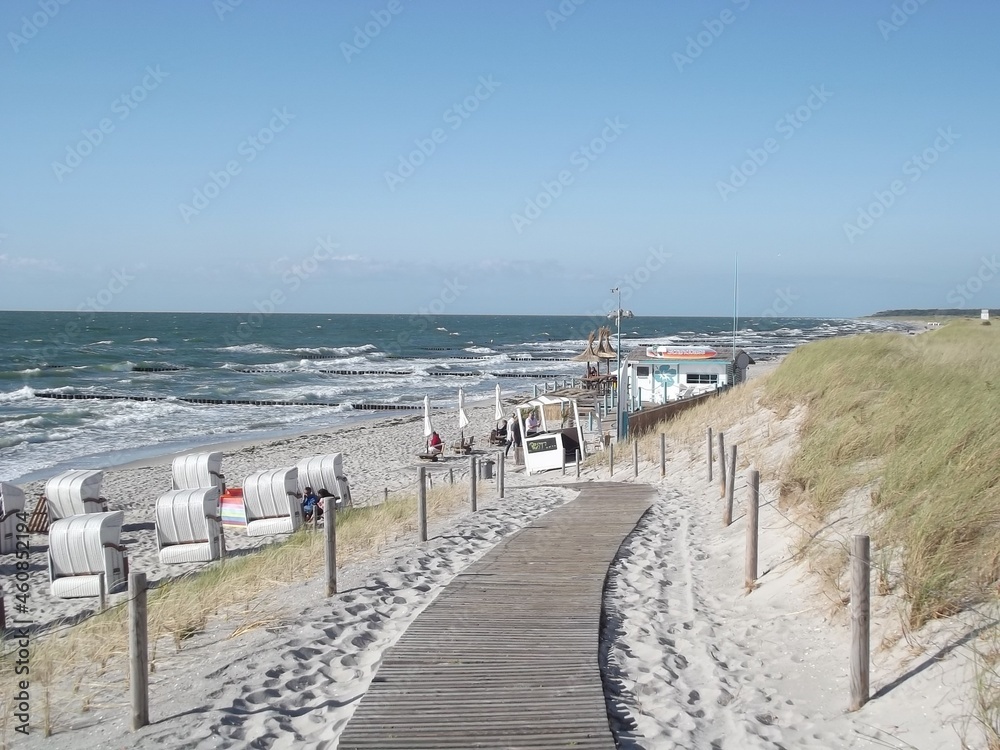 The beach at Markgrafenheide, Mecklenburg-Western Pomerania, Germany