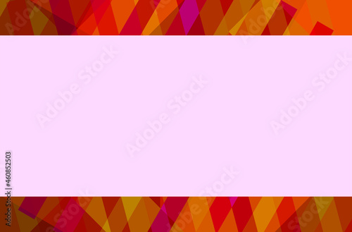 abstract multicolored squares on the top and bottom of the gray background