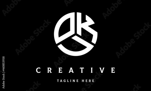 OKU circle three letter logo photo