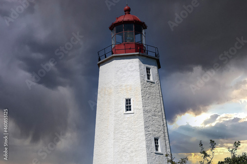 lighthouse on the coast of state/Sandy Hook, NJ