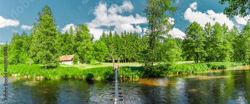 Fluss Wolfensteiner Ohe im Bayrischen Wald