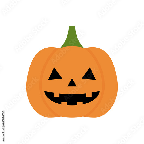 かわいいハロウィンのかぼちゃのランタン、ジャックオーランタンの素材：10月イメージのイラスト・アイコン