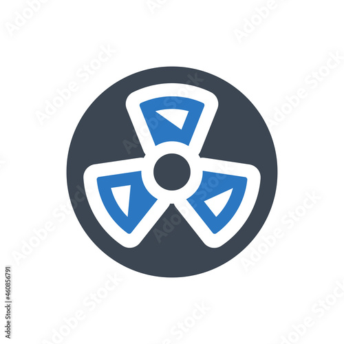 Nuclear radiation icon