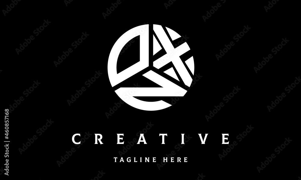 OXN circle three letter logo OXN circle three letter logo