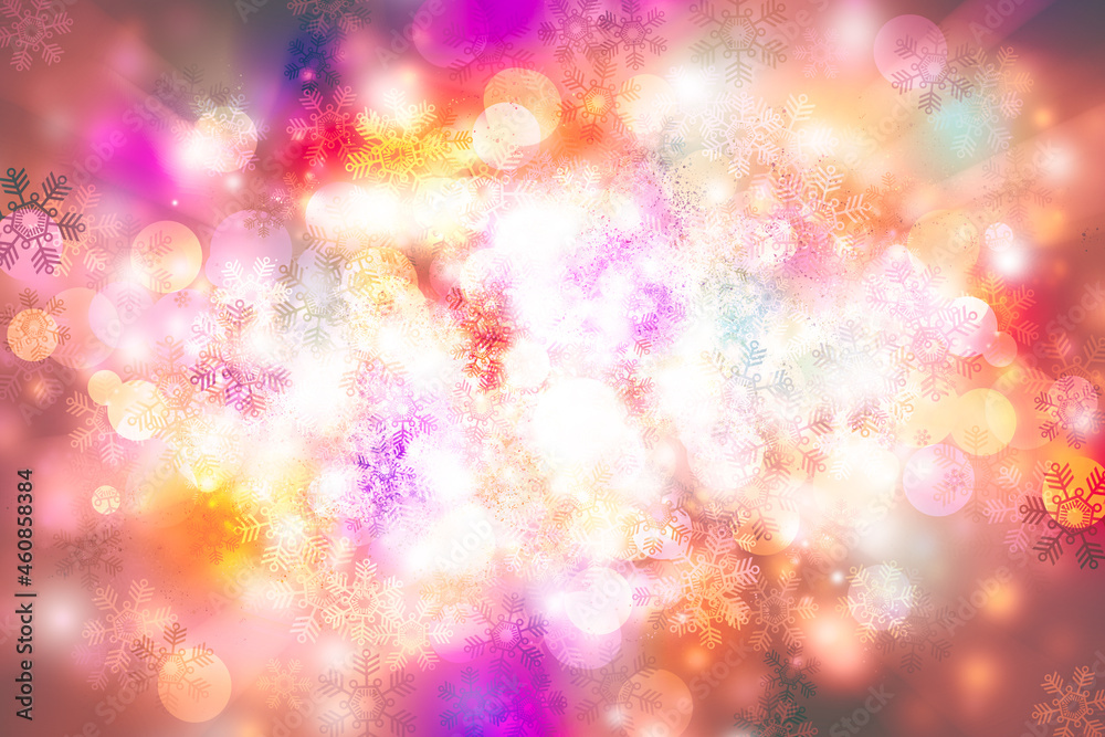 Pink blur abstract background. bokeh christmas blurred beautiful shiny Christmas lights