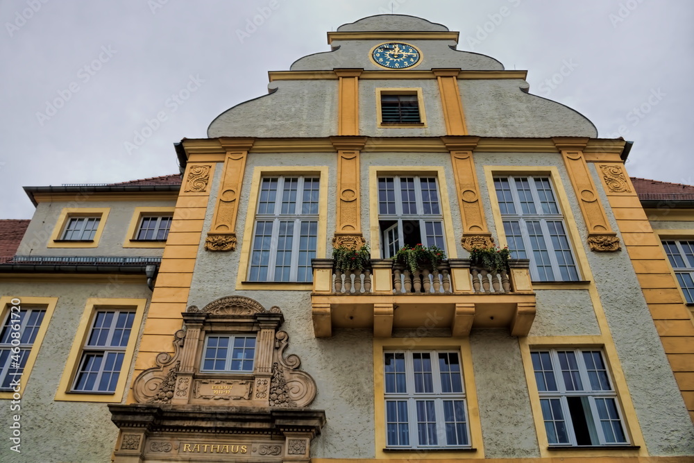 weißwasser, deutschland - fassade vom rathaus