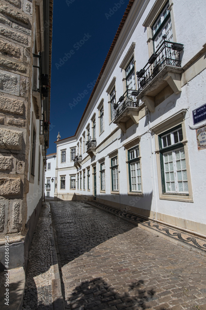 Algarve, Portugal - August, 2019: a glimpse of Faro city