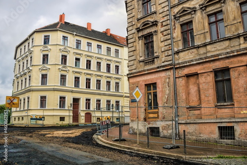 Obraz na płótnie görlitz, deutschland - saniert und unsaniert w salonie