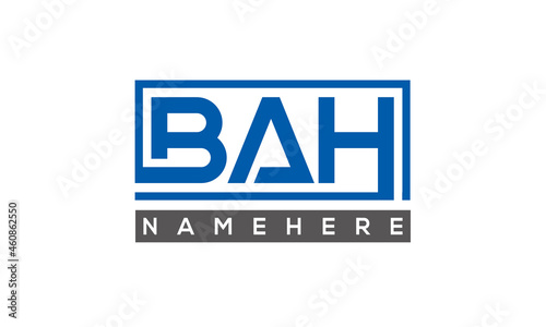 BAH creative three letters logo