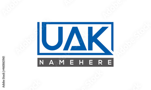 UAK creative three letters logo photo