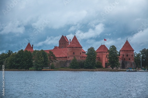 Trakai Island Castle seen in Trakai, Lithuania
