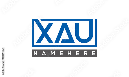 XAU creative three letters logo